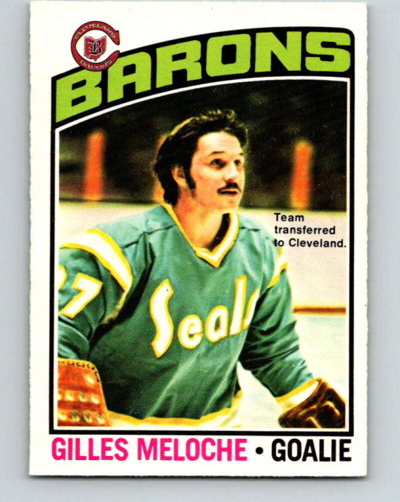 1976-77 O-Pee-Chee #36 Gilles Meloche Cleveland Barons V11973