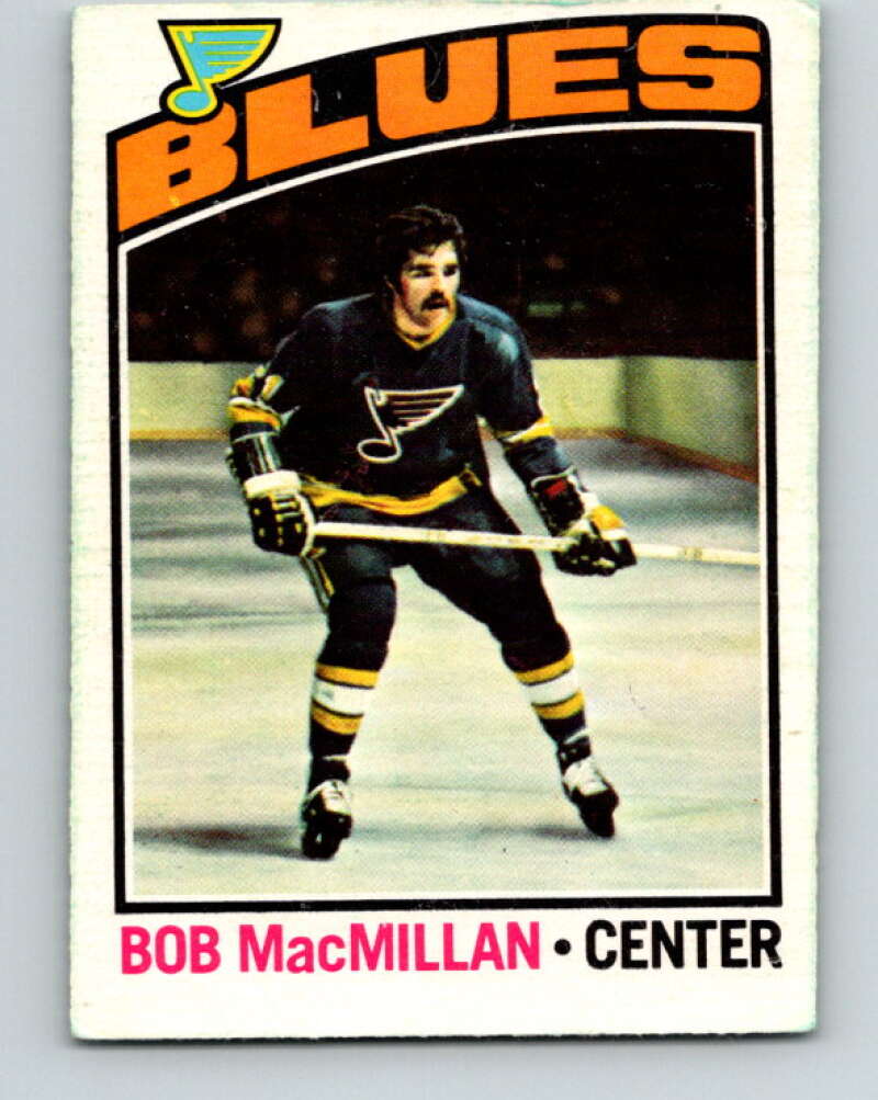 1976-77 O-Pee-Chee #38 Bob MacMillan RC Rookie St. Louis Blues V11980