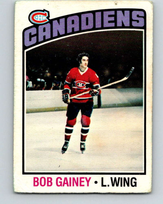 1976-77 O-Pee-Chee #44 Bob Gainey  Montreal Canadiens  V11990
