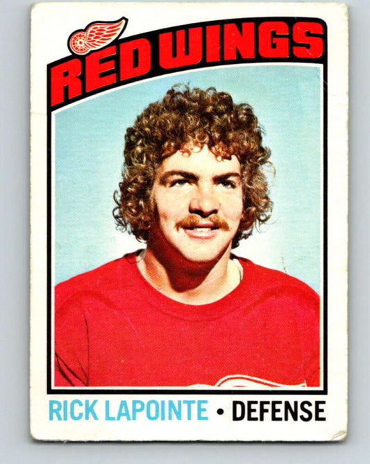1976-77 O-Pee-Chee #48 Rick Lapointe  RC Rookie Detroit Red Wings  V12005