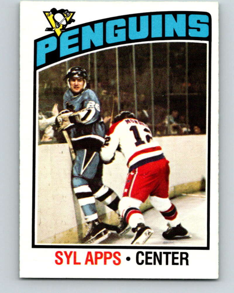 1976-77 O-Pee-Chee #50 Syl Apps Jr. Pittsburgh Penguins V12007