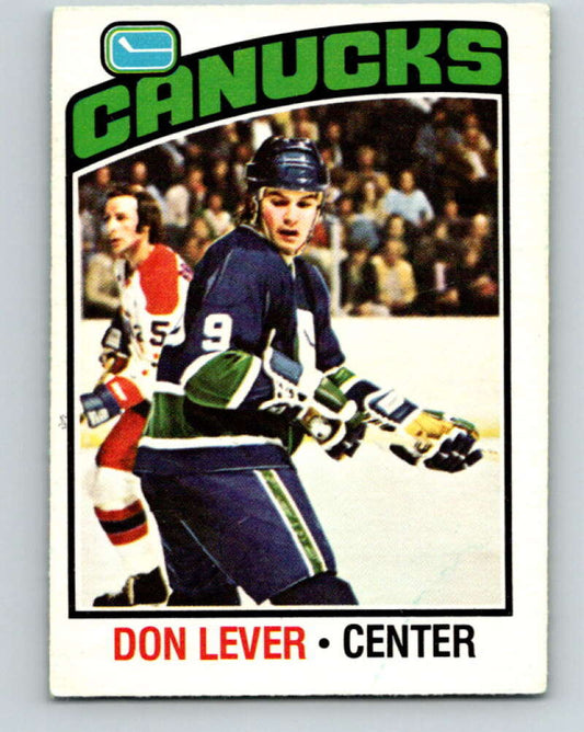 1976-77 O-Pee-Chee #53 Don Lever  Vancouver Canucks  V12011