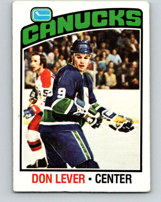 1976-77 O-Pee-Chee #53 Don Lever  Vancouver Canucks  V12012