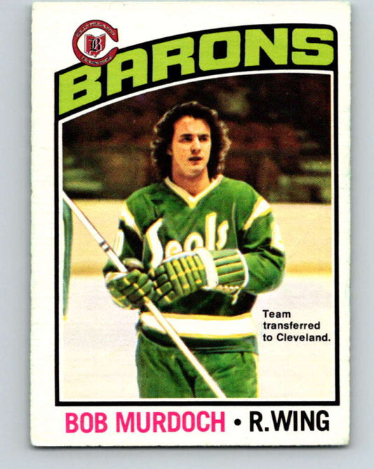 1976-77 O-Pee-Chee #54 Bob Murdoch  RC Rookie Cleveland Barons  V12014