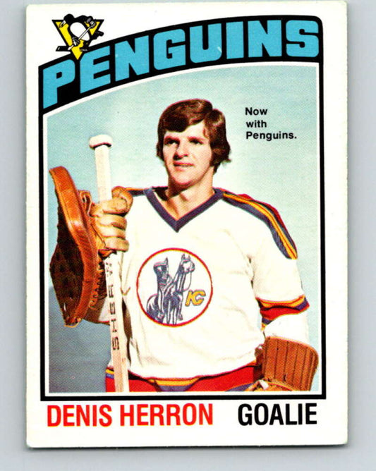 1976-77 O-Pee-Chee #55 Denis Herron  Pittsburgh Penguins  V12016