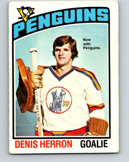 1976-77 O-Pee-Chee #55 Denis Herron  Pittsburgh Penguins  V12018