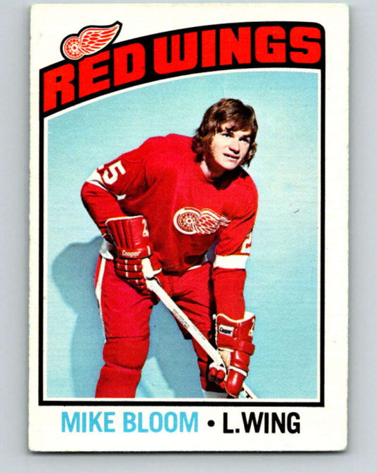 1976-77 O-Pee-Chee #56 Mike Bloom  Detroit Red Wings  V12020