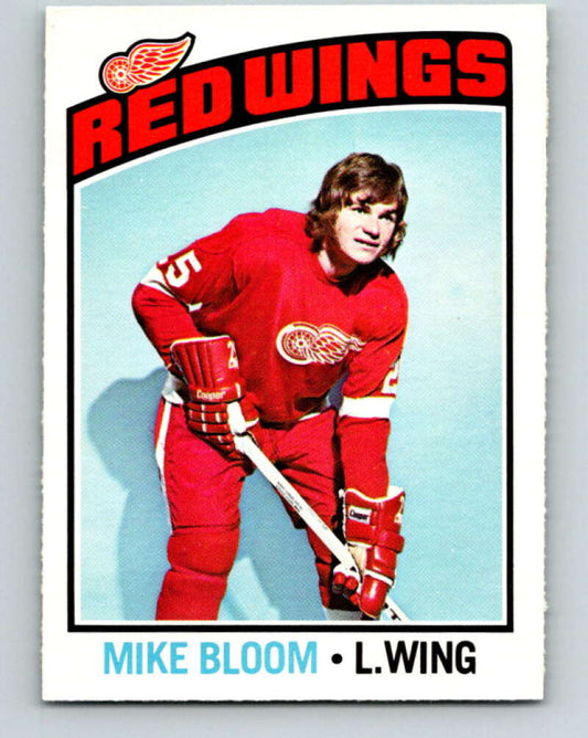 1976-77 O-Pee-Chee #56 Mike Bloom  Detroit Red Wings  V12022