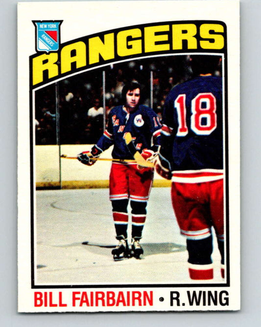 1976-77 O-Pee-Chee #57 Bill Fairbairn  New York Rangers  V12024