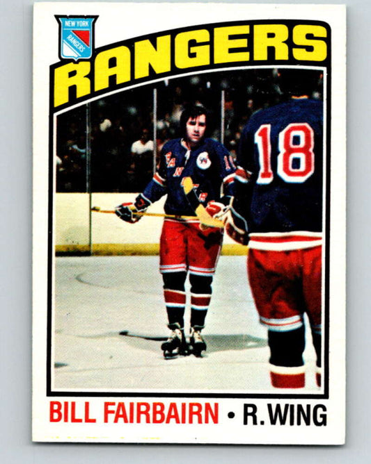1976-77 O-Pee-Chee #57 Bill Fairbairn  New York Rangers  V12025