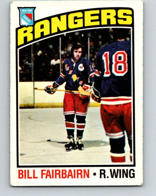 1976-77 O-Pee-Chee #57 Bill Fairbairn  New York Rangers  V12026