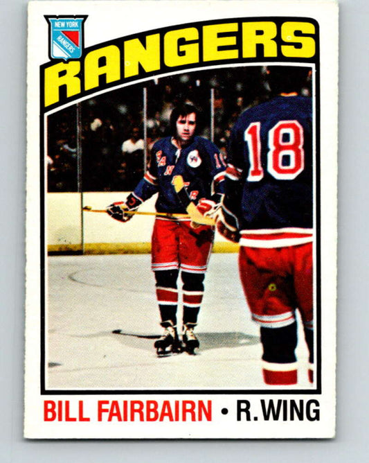 1976-77 O-Pee-Chee #57 Bill Fairbairn  New York Rangers  V12027