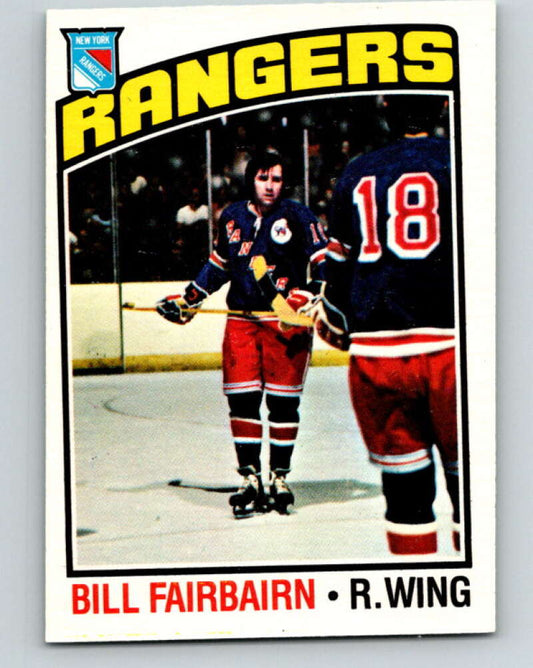 1976-77 O-Pee-Chee #57 Bill Fairbairn  New York Rangers  V12029