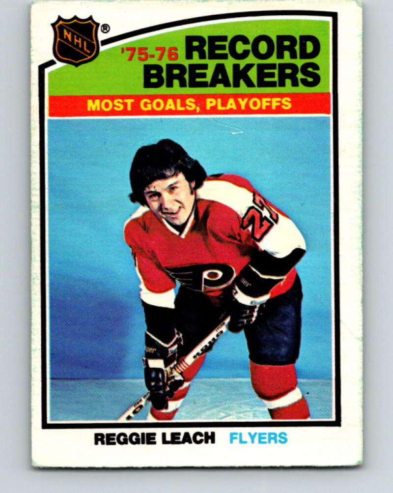 1976-77 O-Pee-Chee #65 Reggie Leach RB Philadelphia Flyers V12451
