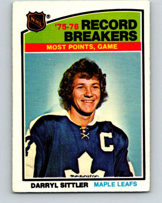 1976-77 O-Pee-Chee #66 Darryl Sittler RB  Toronto Maple Leafs  V12455
