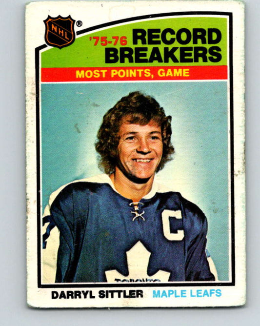 1976-77 O-Pee-Chee #66 Darryl Sittler RB  Toronto Maple Leafs  V12456