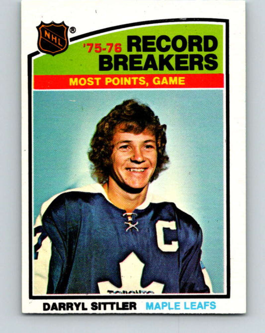 1976-77 O-Pee-Chee #66 Darryl Sittler RB  Toronto Maple Leafs  V12458