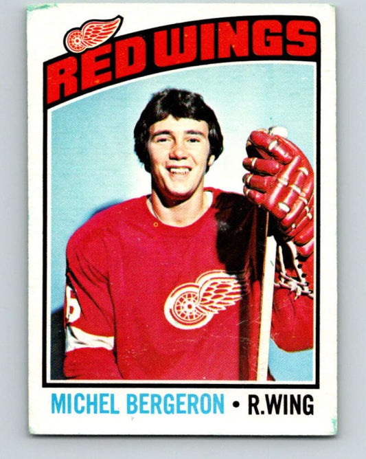 1976-77 O-Pee-Chee #71 Michel Bergeron RC Rookie Detroit  V12476