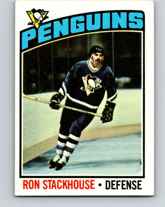 1976-77 O-Pee-Chee #72 Ron Stackhouse  Pittsburgh Penguins  V12477