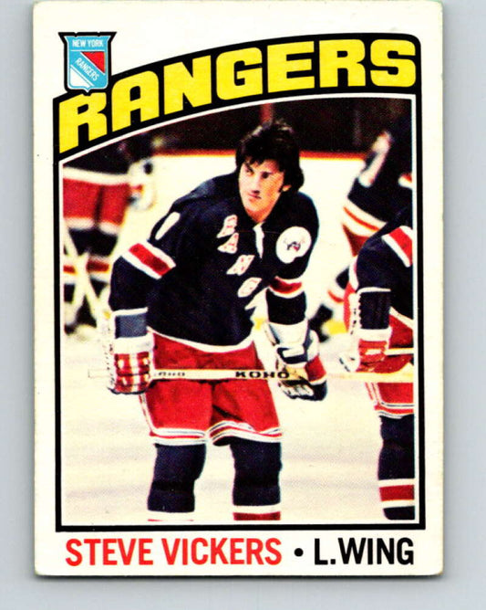 1976-77 O-Pee-Chee #75 Steve Vickers  New York Rangers  V12484