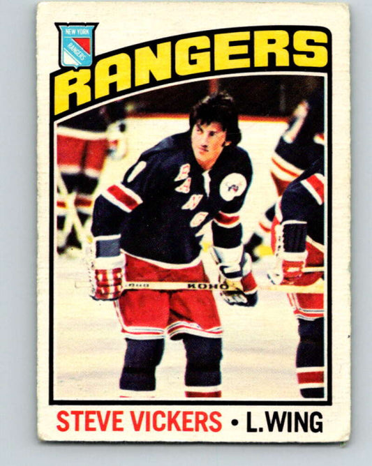 1976-77 O-Pee-Chee #75 Steve Vickers  New York Rangers  V12485