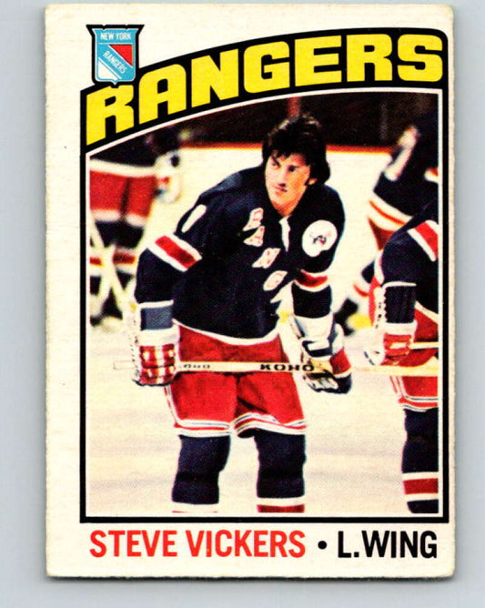 1976-77 O-Pee-Chee #75 Steve Vickers  New York Rangers  V12486