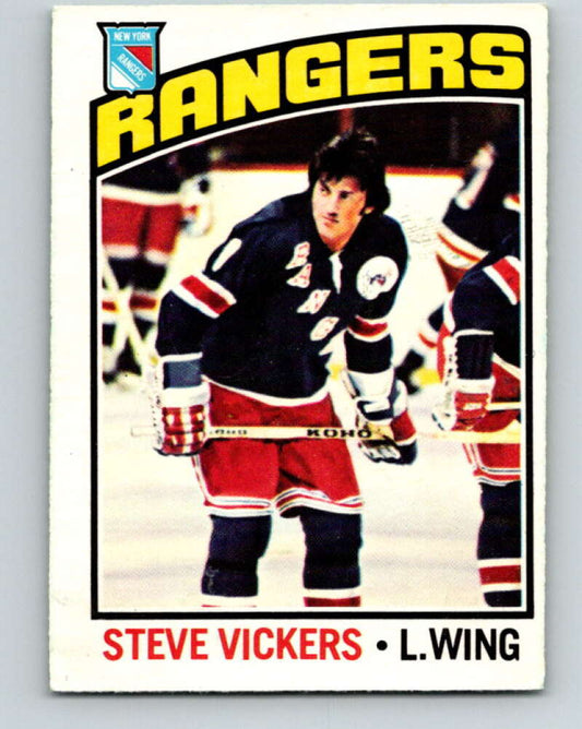 1976-77 O-Pee-Chee #75 Steve Vickers  New York Rangers  V12488
