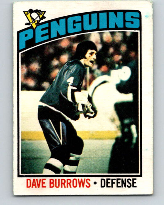 1976-77 O-Pee-Chee #83 Dave Burrows  Pittsburgh Penguins  V12508