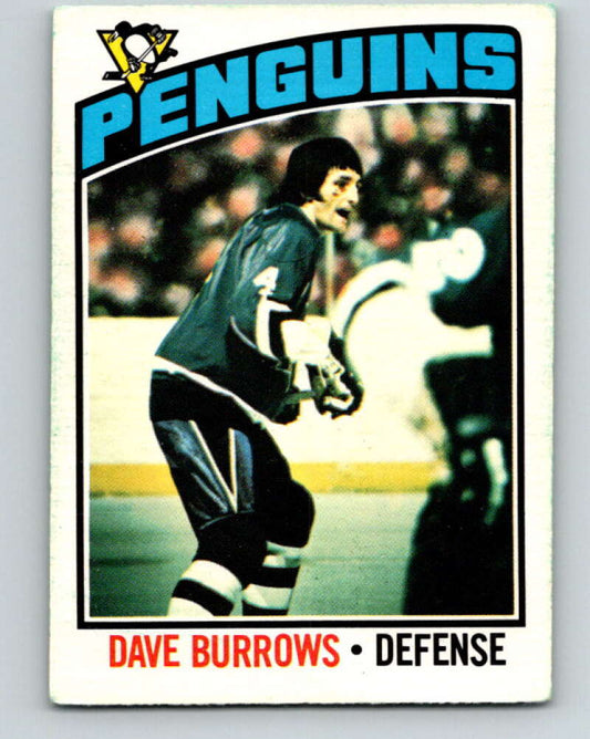 1976-77 O-Pee-Chee #83 Dave Burrows  Pittsburgh Penguins  V12509