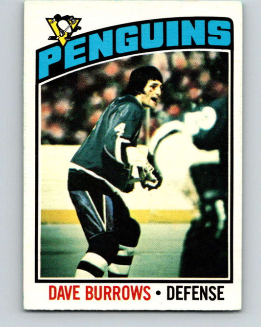 1976-77 O-Pee-Chee #83 Dave Burrows  Pittsburgh Penguins  V12510