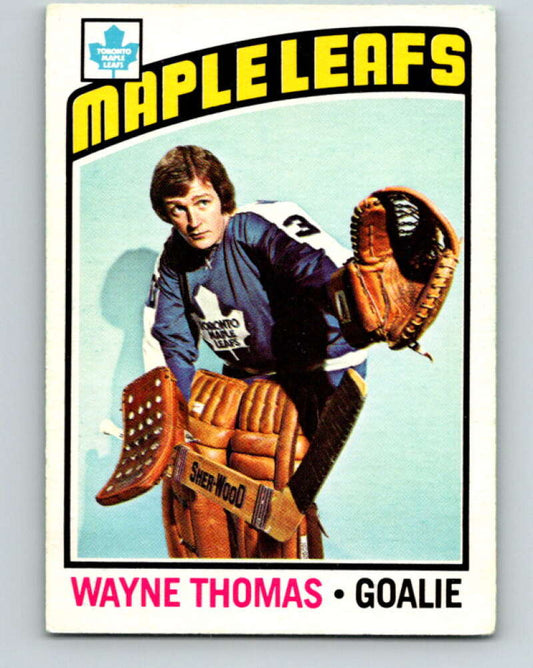 1976-77 O-Pee-Chee #84 Wayne Thomas  Toronto Maple Leafs  V12511