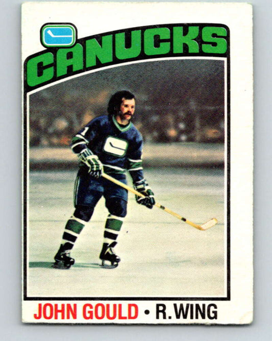 1976-77 O-Pee-Chee #85 John Gould  Vancouver Canucks  V12512