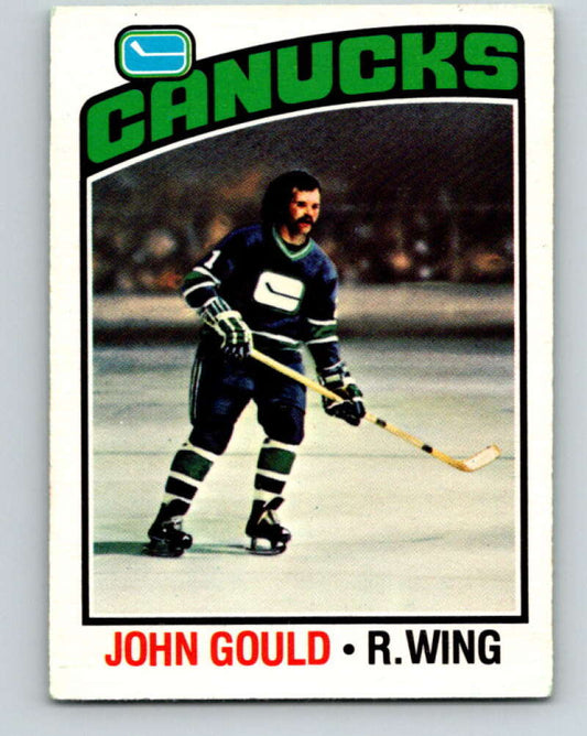 1976-77 O-Pee-Chee #85 John Gould  Vancouver Canucks  V12513