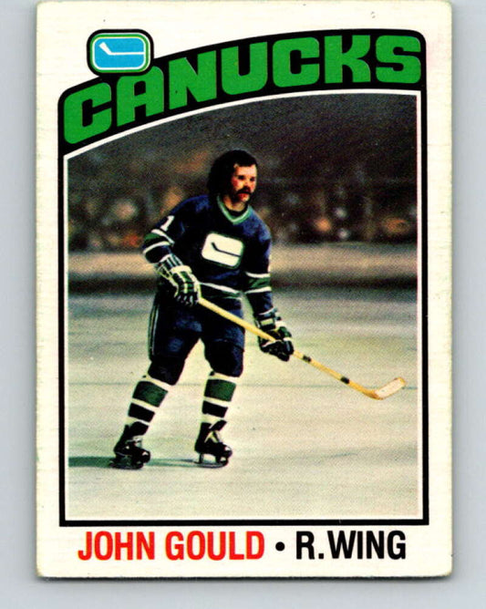 1976-77 O-Pee-Chee #85 John Gould  Vancouver Canucks  V12514