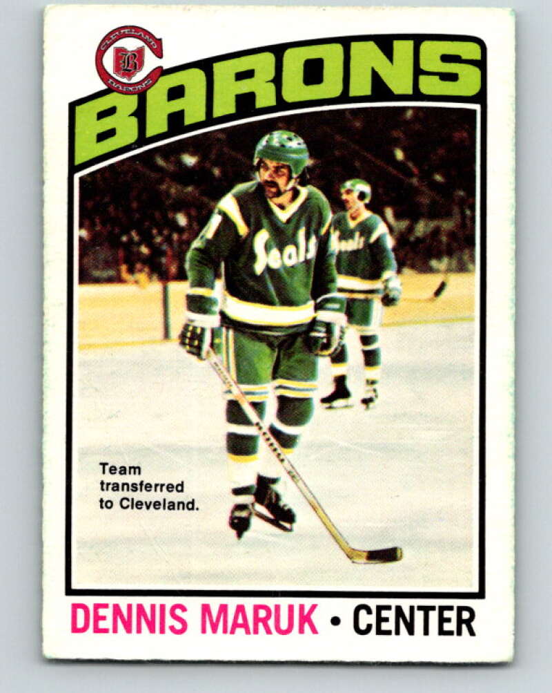 1976-77 O-Pee-Chee #86 Dennis Maruk RC Rookie Barons V12515