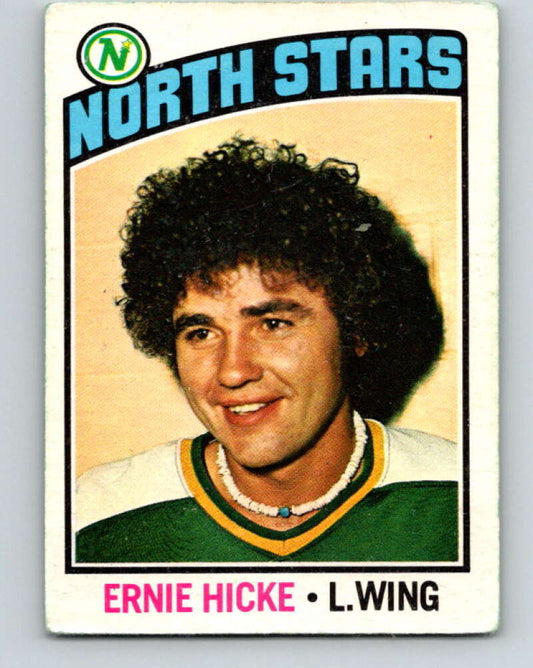 1976-77 O-Pee-Chee #87 Ernie Hicke  Minnesota North Stars  V12518