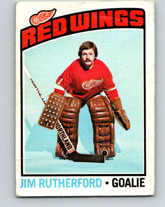 1976-77 O-Pee-Chee #88 Jim Rutherford  Detroit Red Wings  V12519