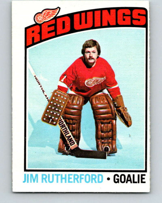1976-77 O-Pee-Chee #88 Jim Rutherford  Detroit Red Wings  V12520