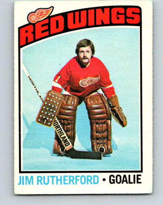 1976-77 O-Pee-Chee #88 Jim Rutherford  Detroit Red Wings  V12521