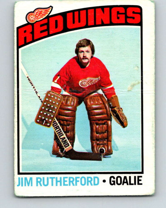 1976-77 O-Pee-Chee #88 Jim Rutherford  Detroit Red Wings  V12522