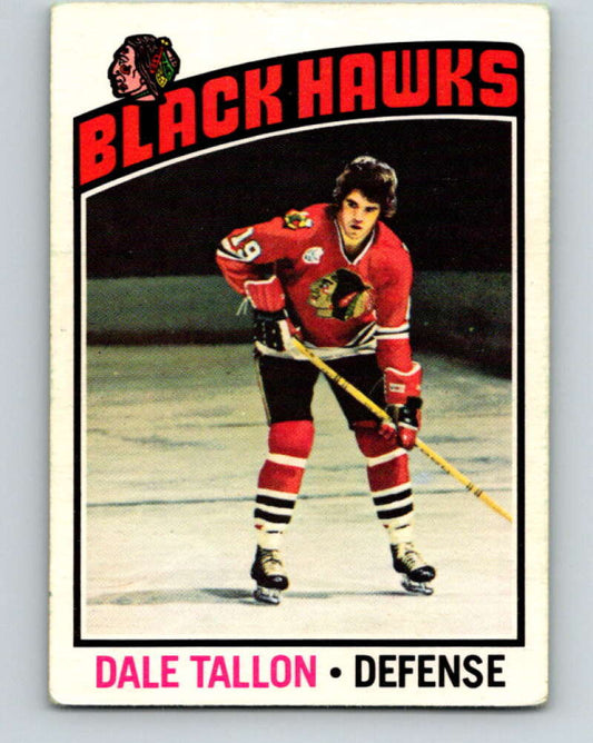 1976-77 O-Pee-Chee #89 Dale Tallon  Chicago Blackhawks  V12523
