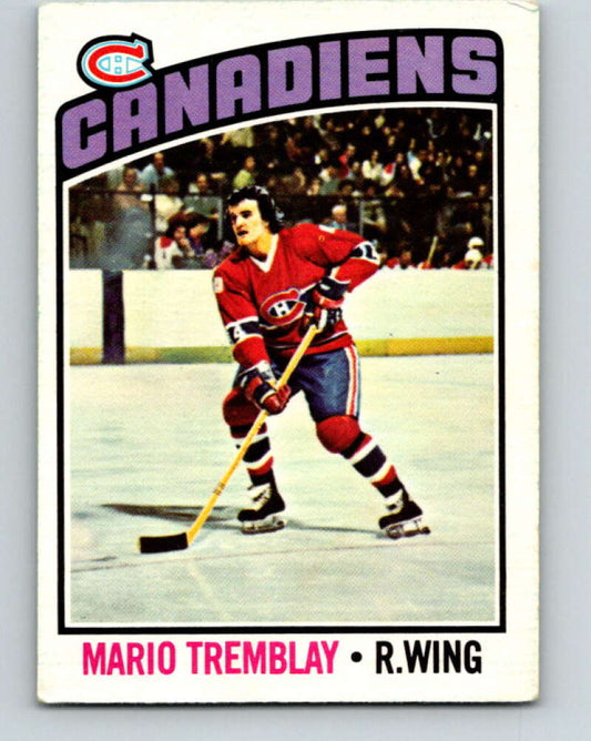 1976-77 O-Pee-Chee #97 Mario Tremblay  Montreal Canadiens  V12549