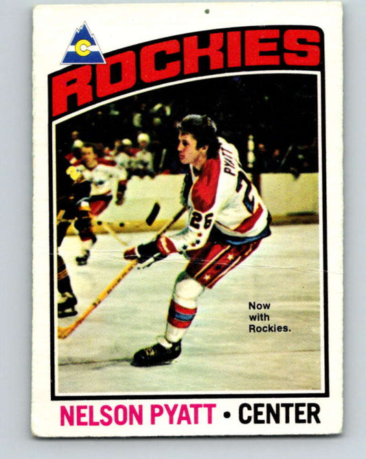 1976-77 O-Pee-Chee #98 Nelson Pyatt  RC Rookie Colorado Rockies  V12551