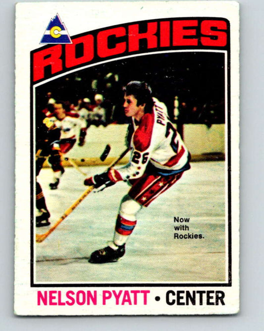 1976-77 O-Pee-Chee #98 Nelson Pyatt  RC Rookie Colorado Rockies  V12553