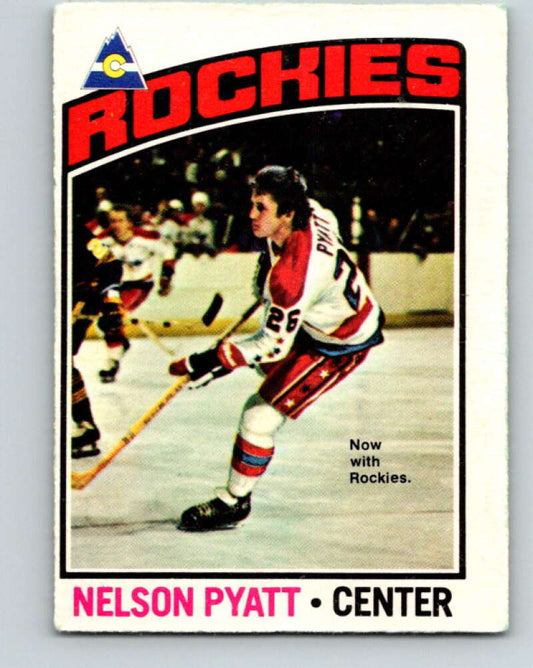 1976-77 O-Pee-Chee #98 Nelson Pyatt  RC Rookie Colorado Rockies  V12555