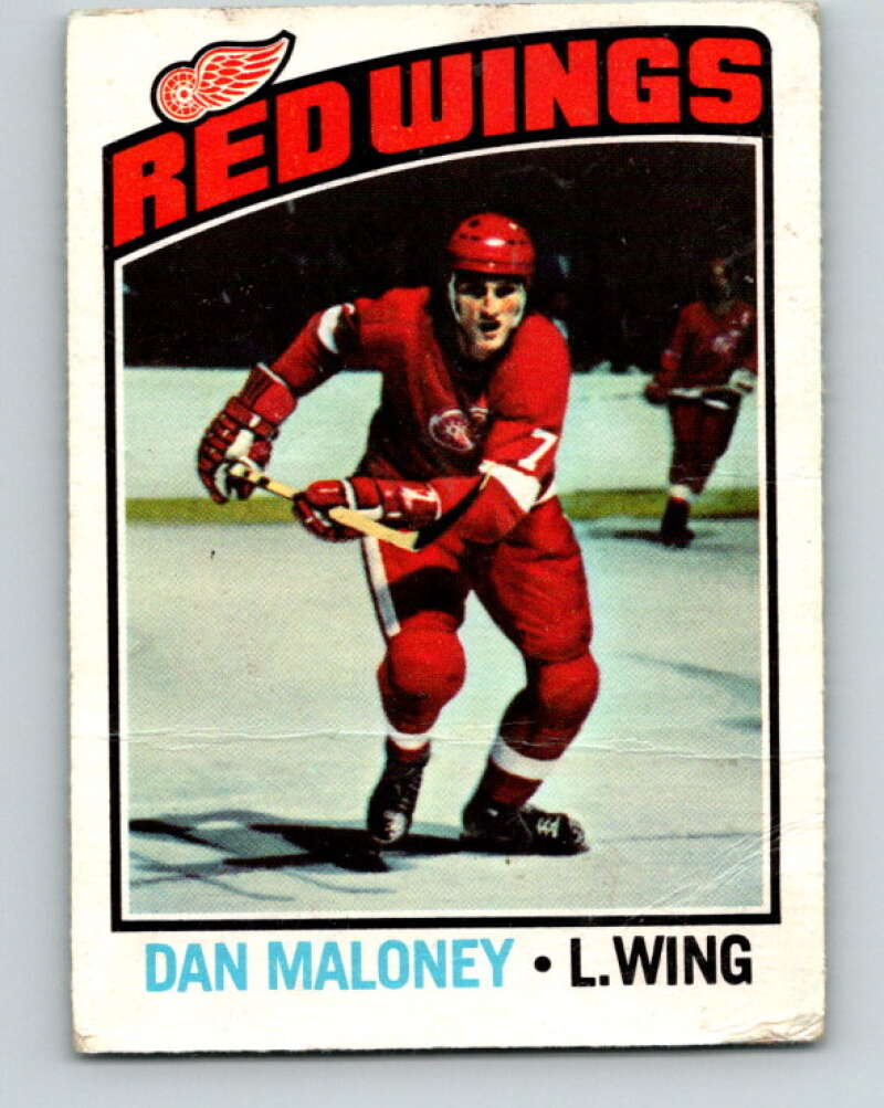 1976-77 O-Pee-Chee #101 Dan Maloney Detroit Red Wings V12560