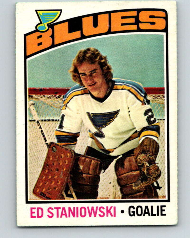 1976-77 O-Pee-Chee #104 Ed Staniowski RC Rookie St. Louis Blues V12565