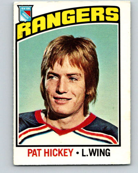 1976-77 O-Pee-Chee #107 Pat Hickey  New York Rangers  V12570