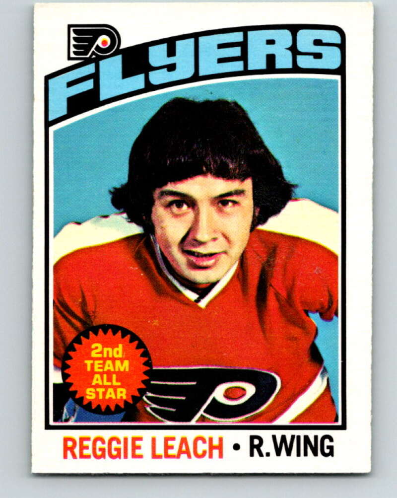 1976-77 O-Pee-Chee #110 Reggie Leach Philadelphia Flyers V12578