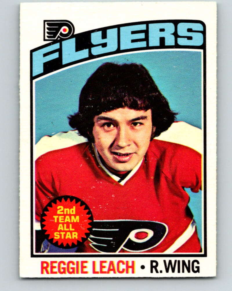 1976-77 O-Pee-Chee #110 Reggie Leach Philadelphia Flyers V12579